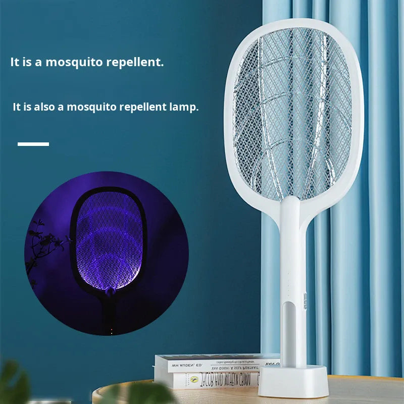 Raquette électrique anti-moustiques rechargeable